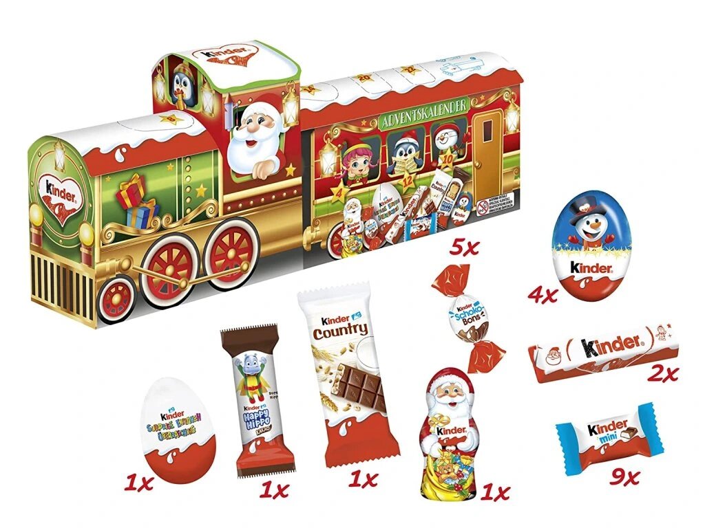 Kinder Mix 3D Train Advent Calendar, 226 g - Image 3