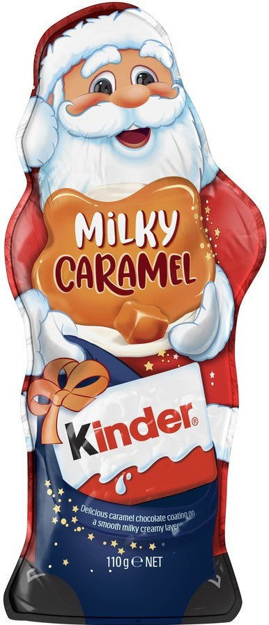 Kinder Christmas Snowman Milky Caramel Chocolate Figure, 110 g