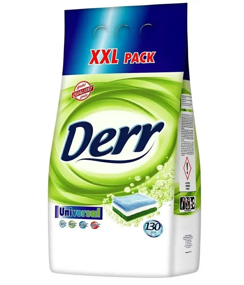 Derr Universal Laundry Detergent Powder, 130 Loads, 8.45 kg