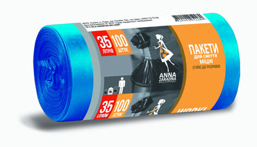 Anna Zaradna Garbage Bags, 35 L, 100 pcs - Image 2