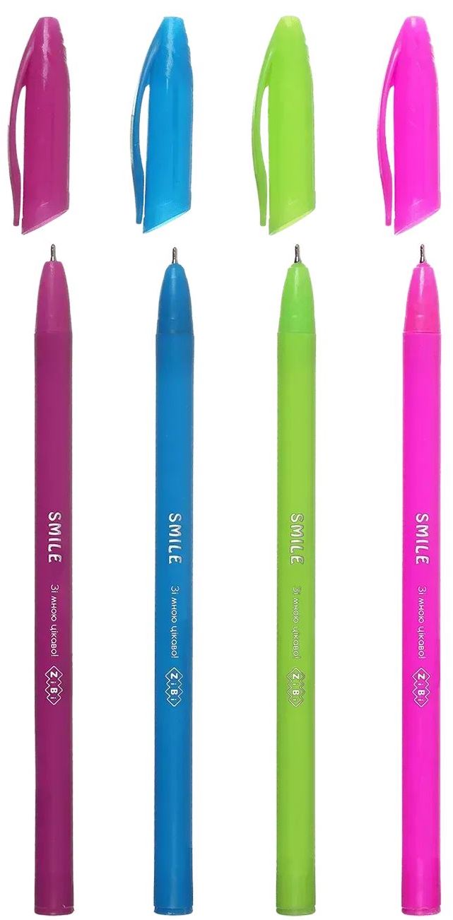 Zibi Oil-Based Pen ZB2262-01 Smile 0.5 mm Blue