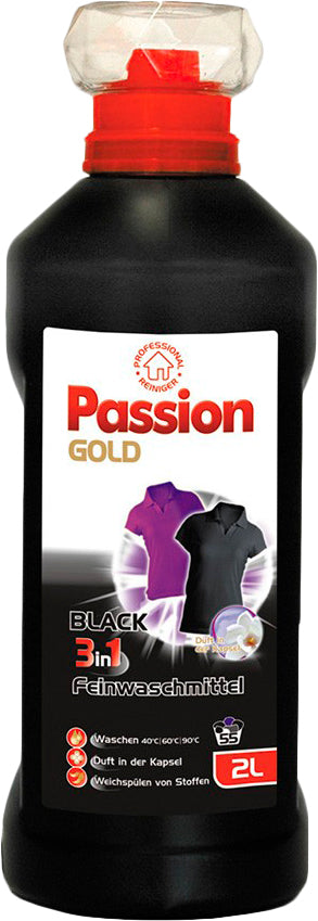 Passion Gold 3-in-1 Black Liquid Laundry Detergent, 2 L