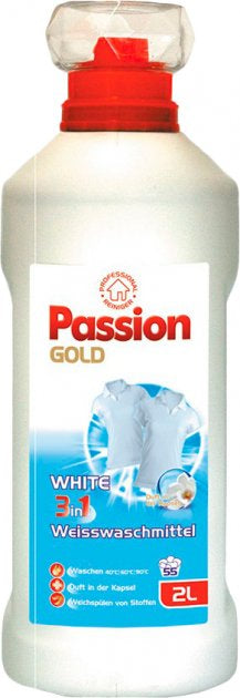 Passion Gold 3-in-1 White Liquid Laundry Detergent, 2 L
