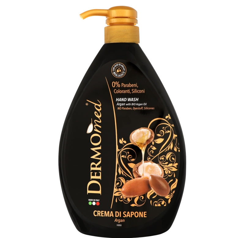 Dermomed Argan Oil Liquid Cream Soap with Pump, 1000 mL