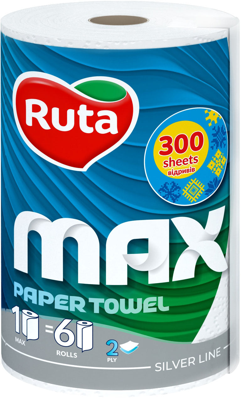 Ruta MAX 2-Ply Paper Towel, 300 Sheets