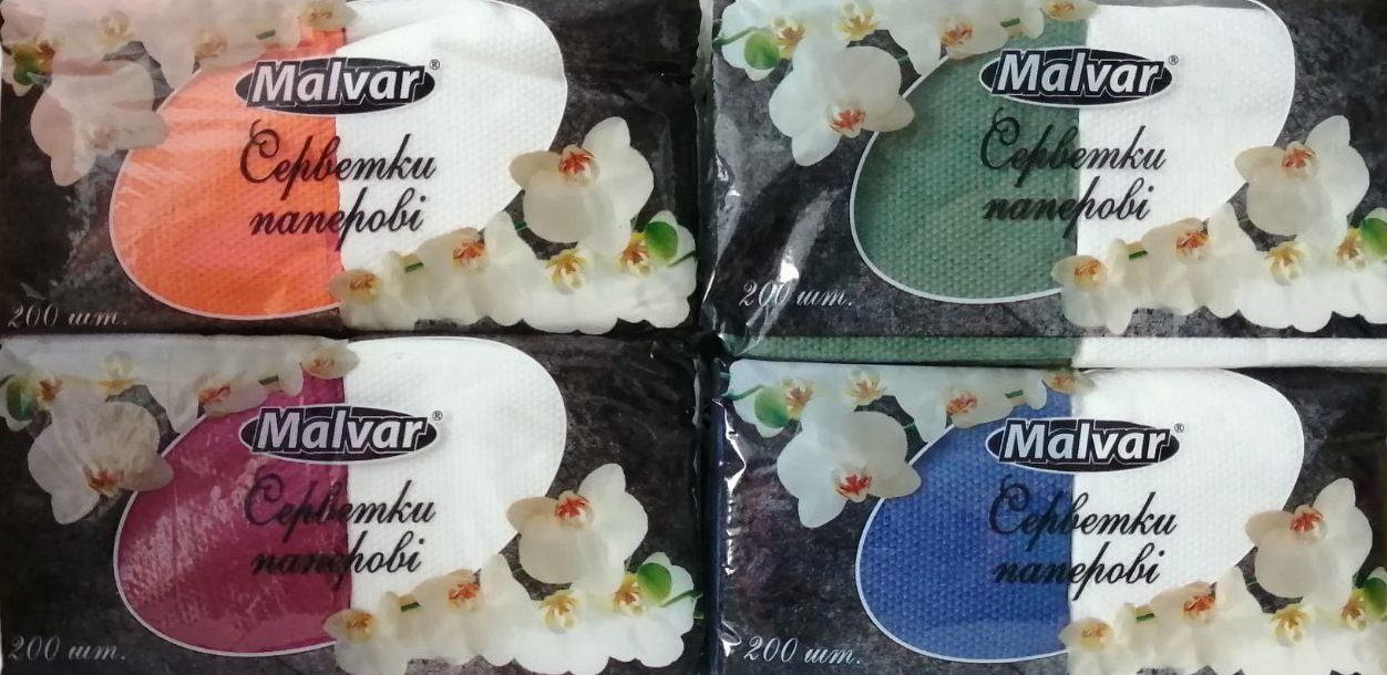 Malvar Mix Napkins, 200 pcs