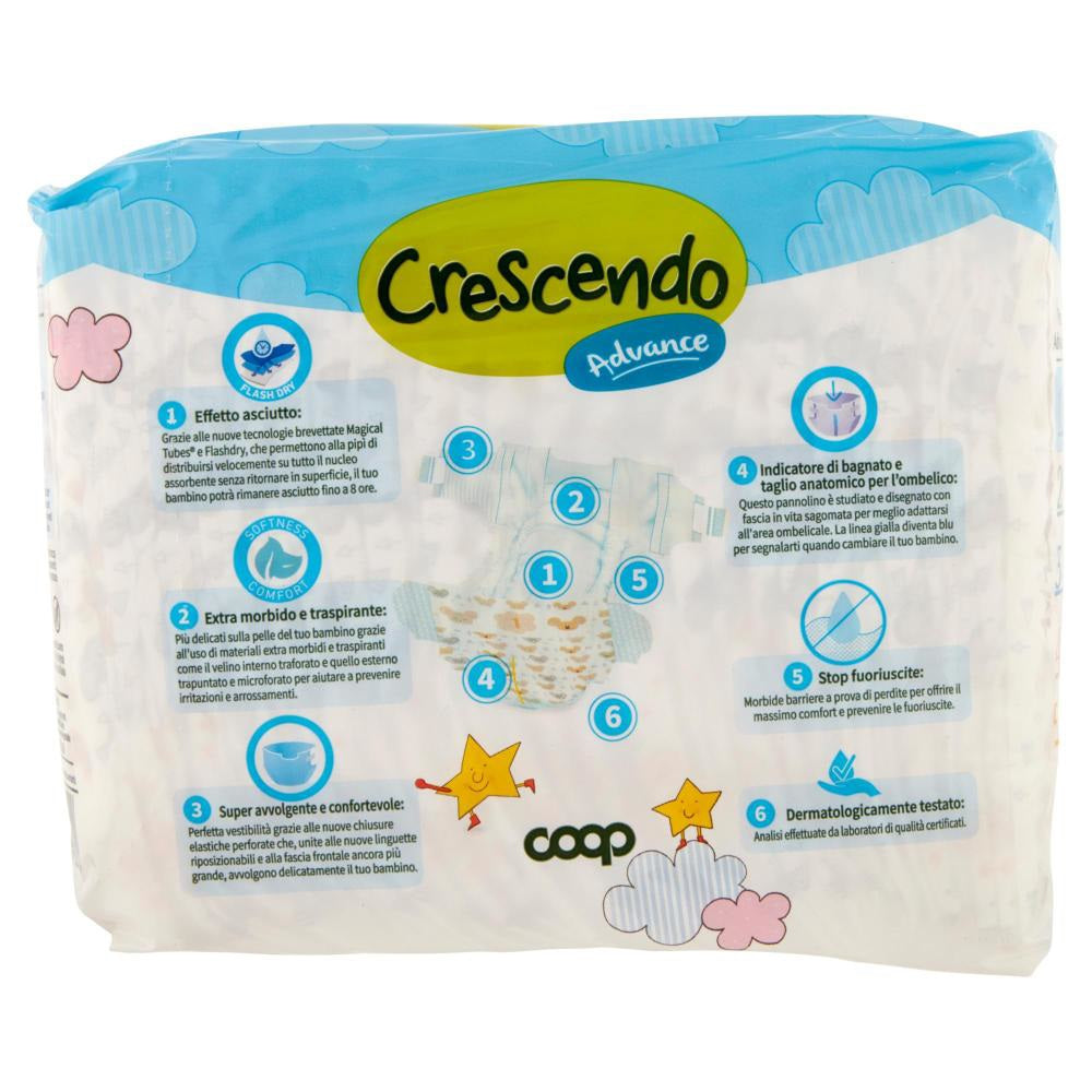 Crescendo Size 1 Baby Diapers, 2-5 kg, 28 pcs - Image 2