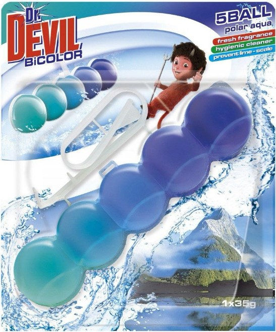 Dr. Devil Bicolor Polar Water Toilet Block, 35 g
