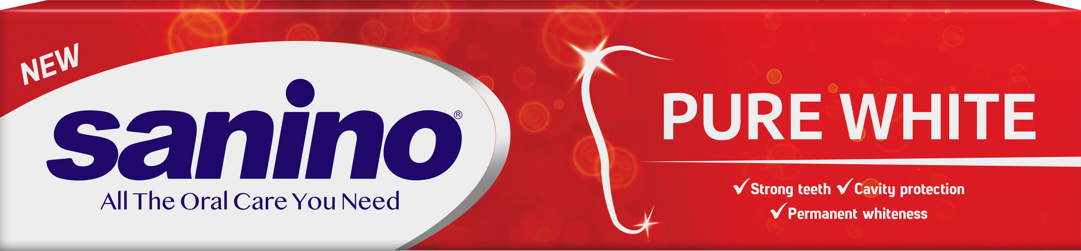 Sanino Pure White Whitening Toothpaste, 90 mL