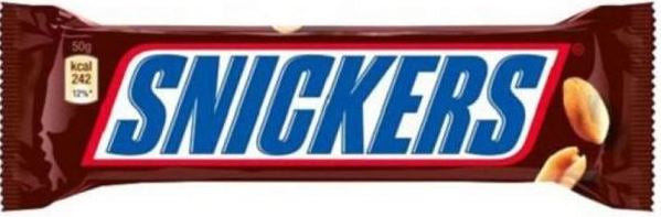 Snickers Chocolate Bar, 50 g