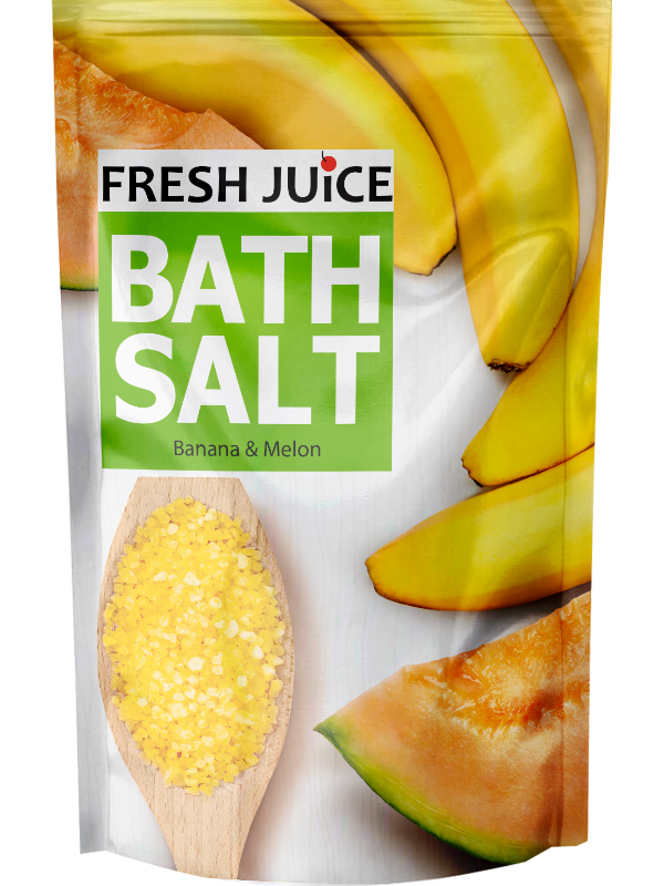 Fresh Juice Banana & Melon Bath Salt Refill Pouch, 500 g