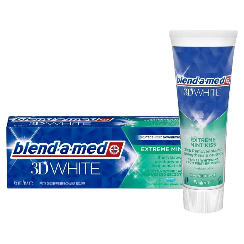 Blend-a-med 3D White Extreme Mint Kiss Toothpaste, 75 mL - Image 2