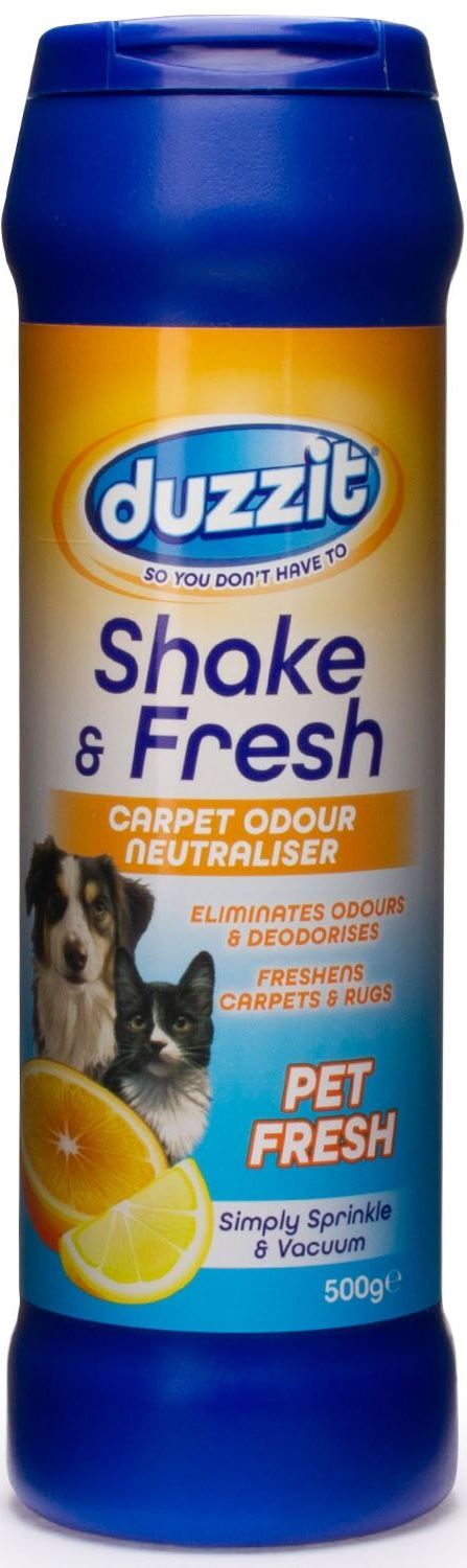 Duzzit Shake & Fresh Pet Fresh Odor-Neutralizing Carpet Freshener, 500 g