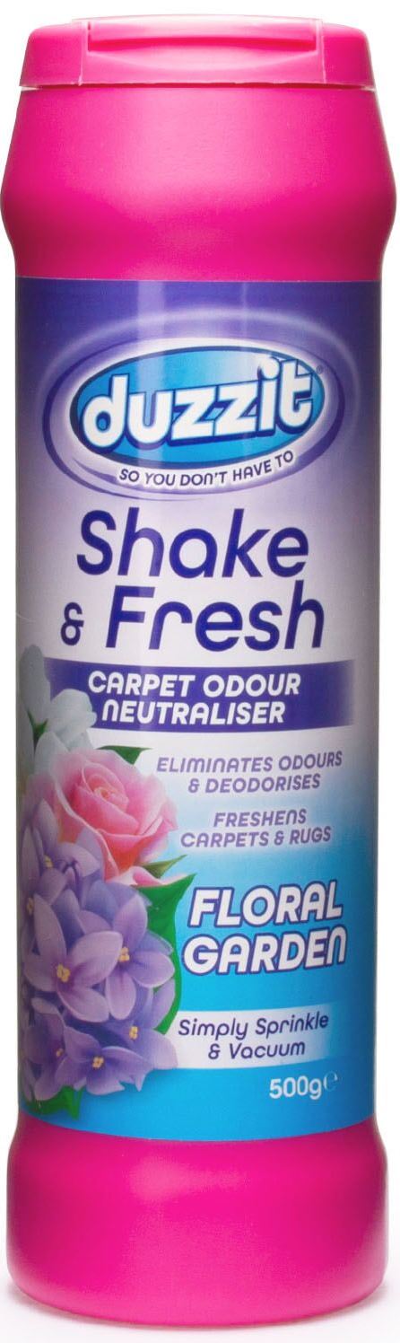 Duzzit Shake & Fresh Flower Garden Odor-Neutralizing Carpet Freshener, 500 g
