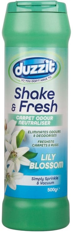 Duzzit Shake & Fresh Lily Odor-Neutralizing Carpet Freshener, 500 g