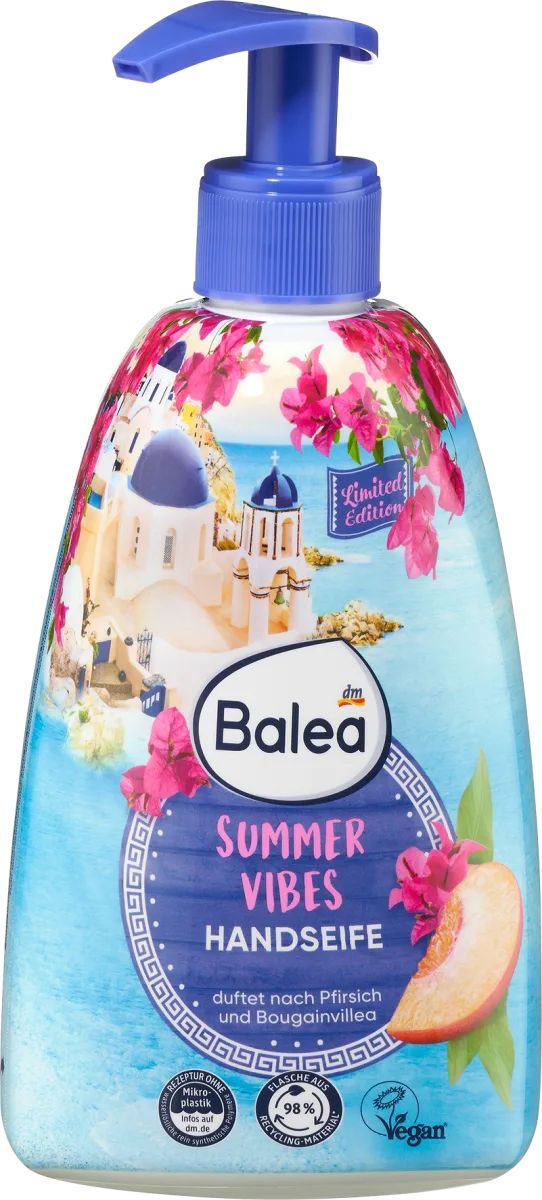Balea Summer Vibes Liquid Cream Soap with Pump, 500 mL