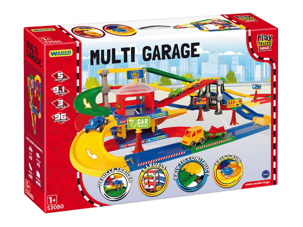 Wader 53080 Parking Garage with Track Play Set - Image 2