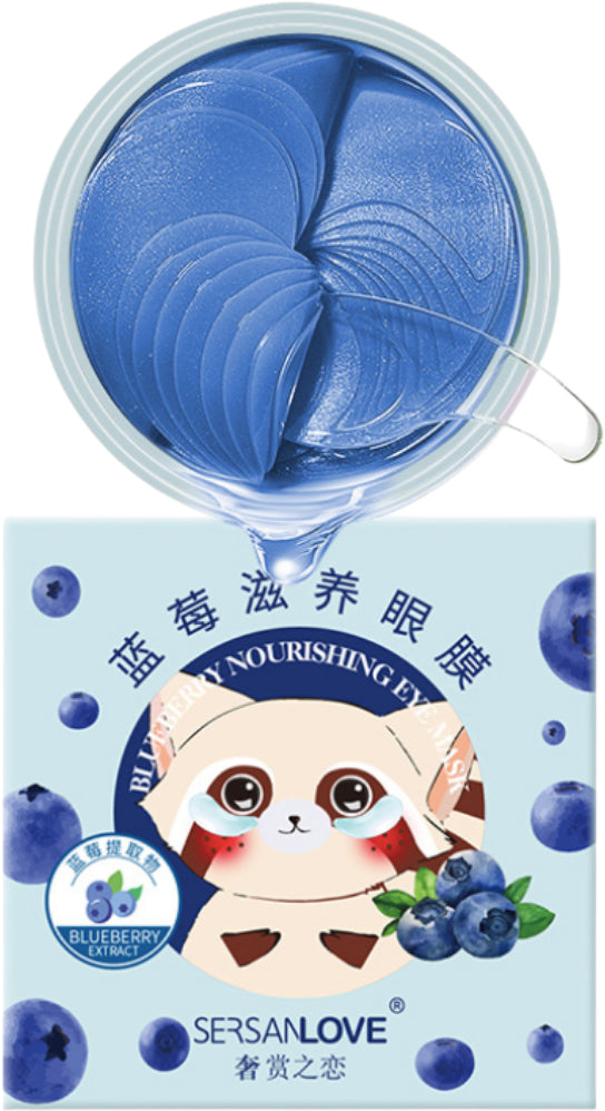 Sersanlove Blueberry Nourishing Hydrogel Eye Patches, 60 pcs