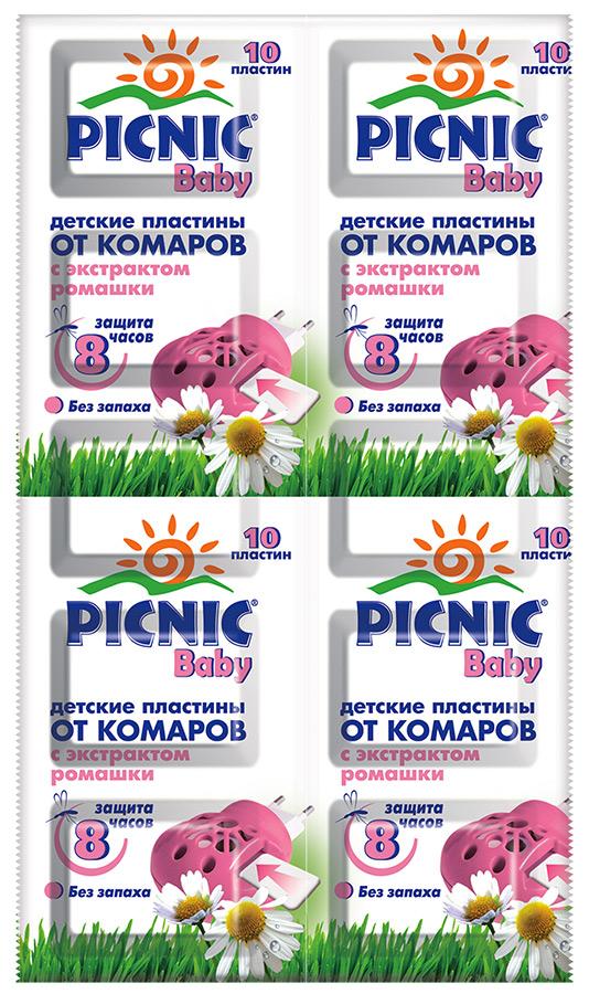 Picnic Baby Chamomile Kids Mosquito Repellent Plates, 10 pcs