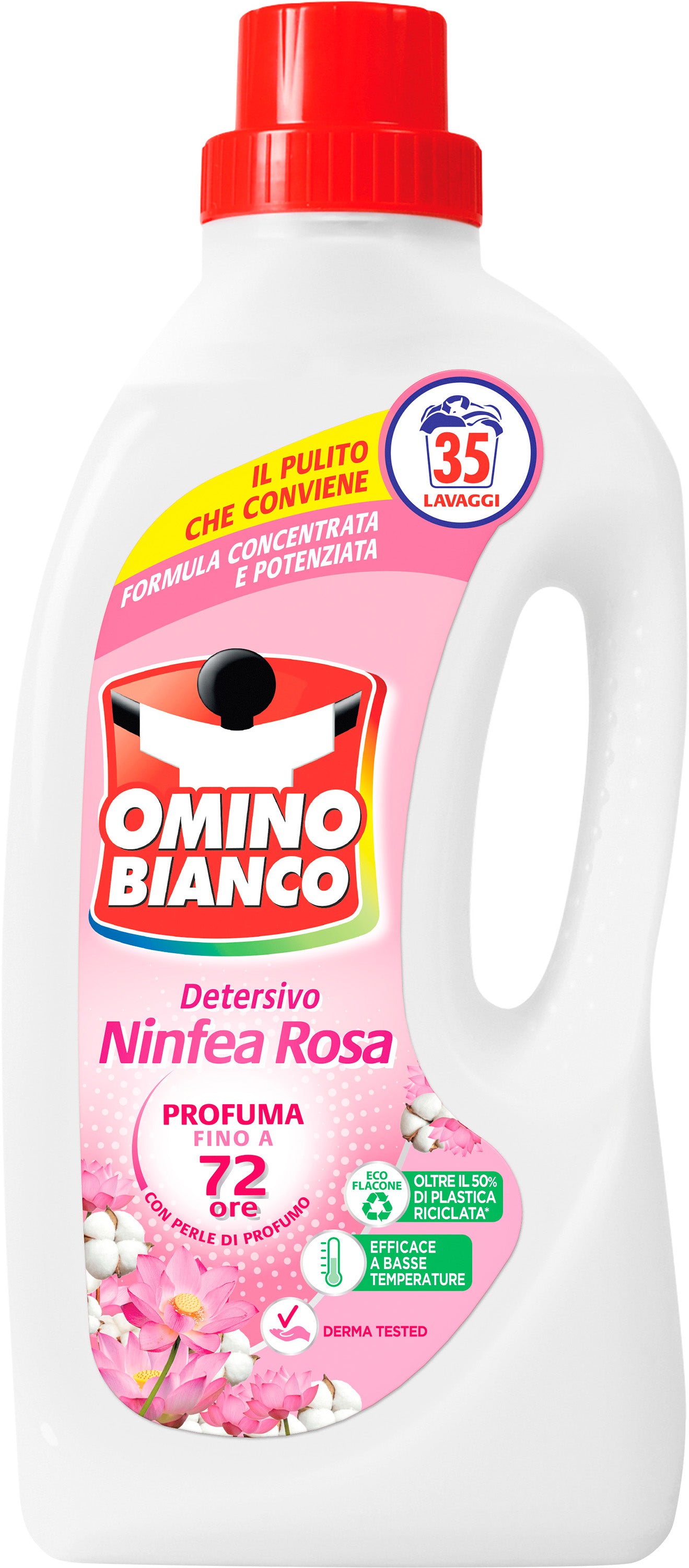 Omino Bianco Pink Water Lily Liquid Laundry Detergent, 35 Loads, 1.4 L
