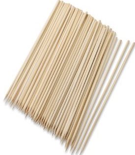 Wooden Skewers, 30 cm, 100 pcs - Image 3