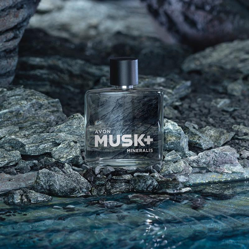 Avon Musk+ Mineralis Men's Eau de Toilette, 75 mL - Image 2