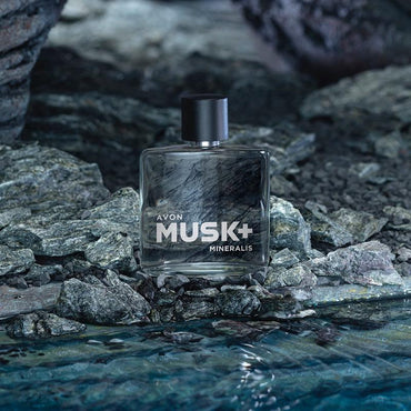 Avon Musk+ Mineralis Men's Eau de Toilette, 75 mL - Image 2