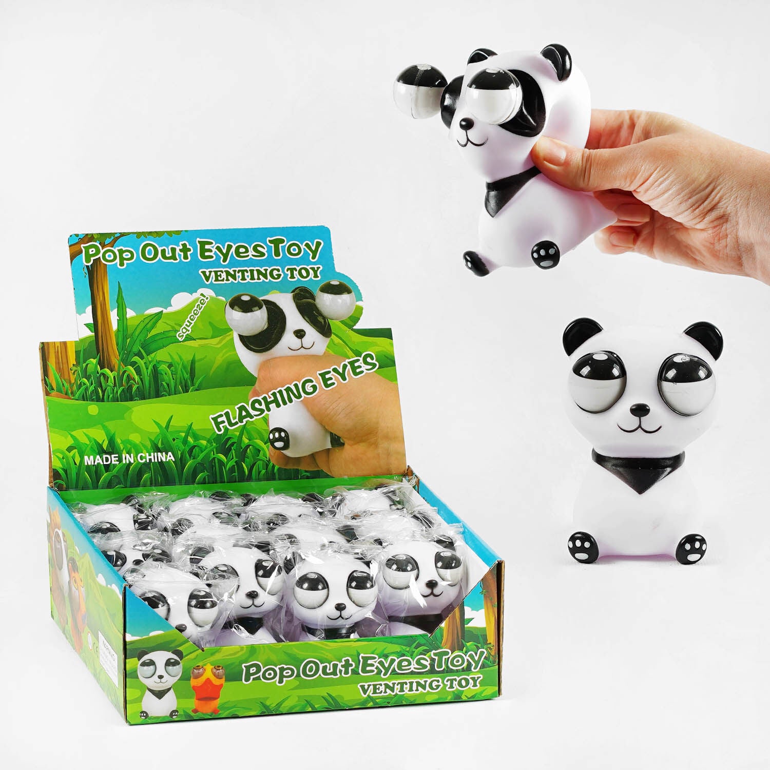 C 61114 Eye-Popping Panda Stress-Relief Toy