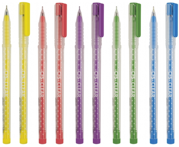 Clear 11966 Blue Ballpoint Pen, 0.7 mm