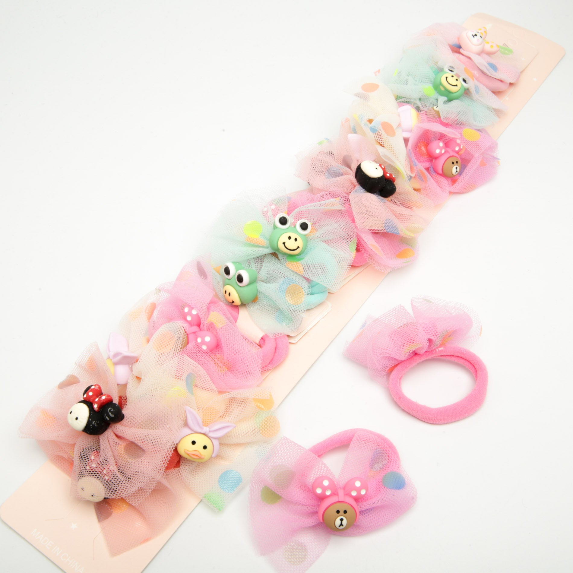 Kids' Bow Hair Ties 6-3469/6-2493, 2 pcs