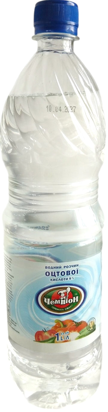Champion 9% Acetic Acid Aqueous Solution, 1 L