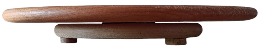 Rotating Wooden Serving Board on Stand, 30 cm