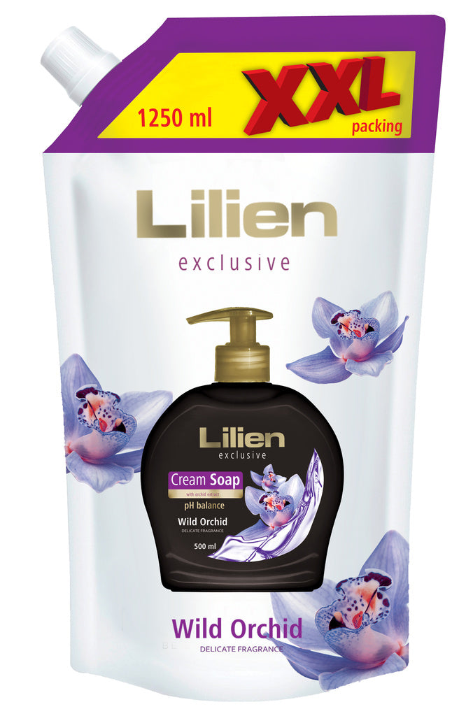 Lilien Exclusive Wild Orchid Liquid Cream Soap Refill Pack, 1.25 L