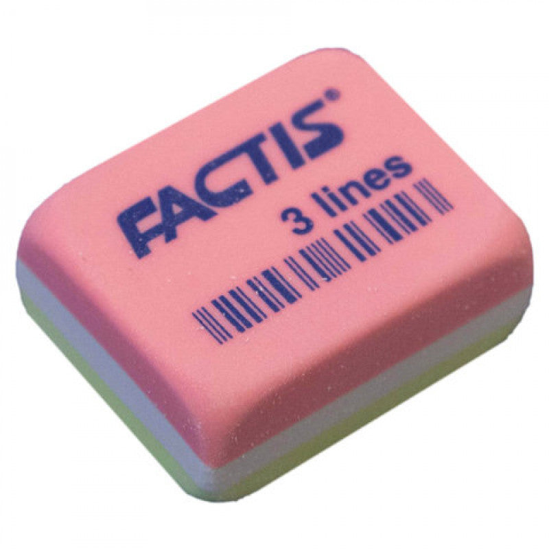 Milan Factis 3 Lines Rectangular Eraser - Image 2