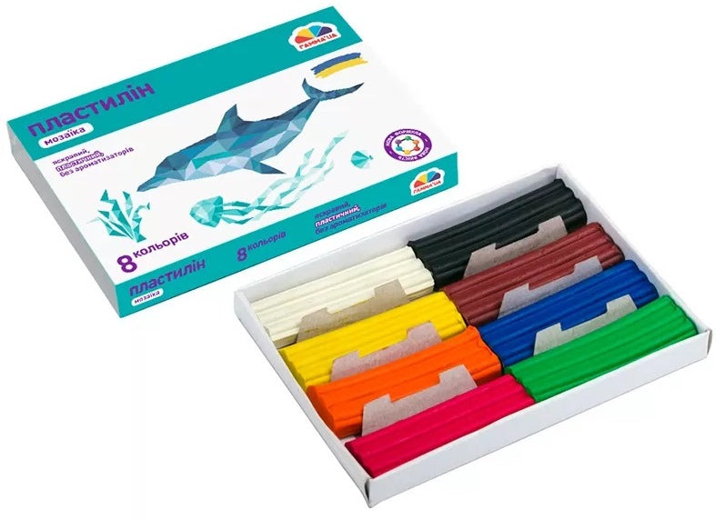 Gamma Mosaic 300307 Modeling Clay, 8 Colors