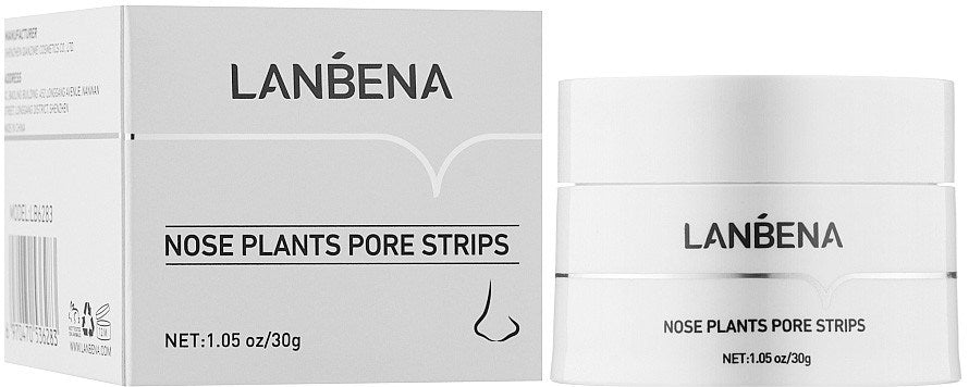 Lanbena Nose Plants Pore Strips Blackhead Face Mask, 30 g