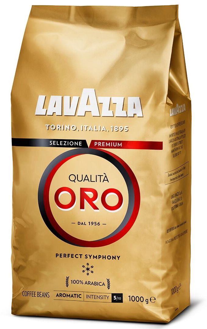 Lavazza Qualita Oro Whole Bean Coffee, 1 kg