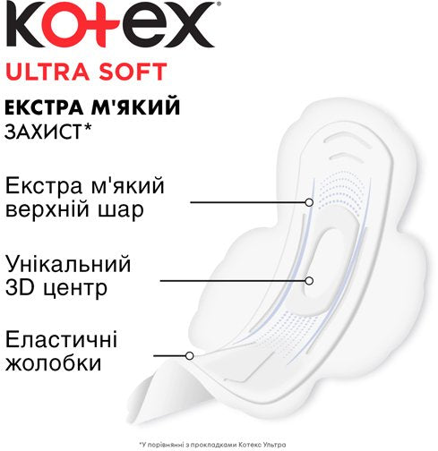 Kotex Ultra Soft Super Sanitary Pads, 8 pcs - Image 2