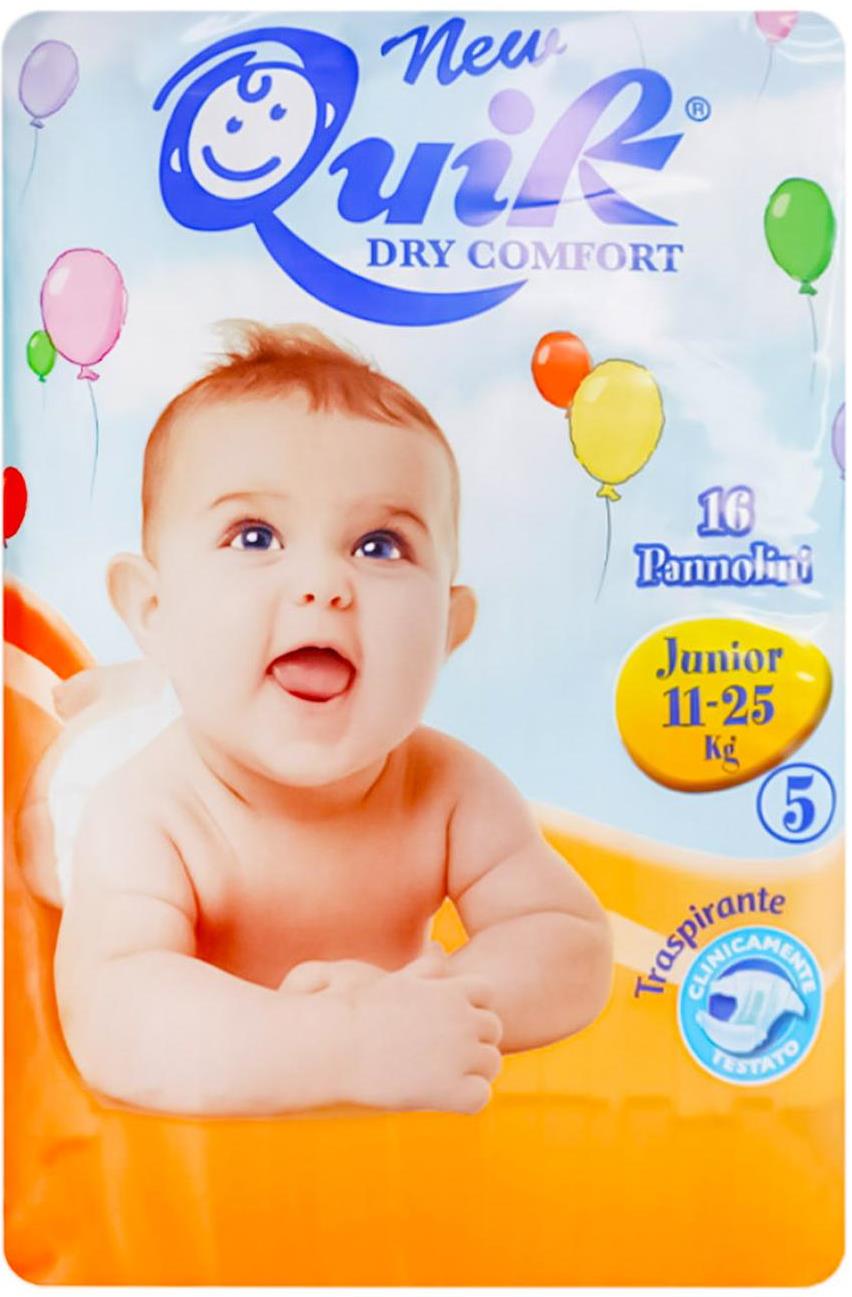 Quik Size 5 Baby Diapers, 11-25 kg, 16 pcs