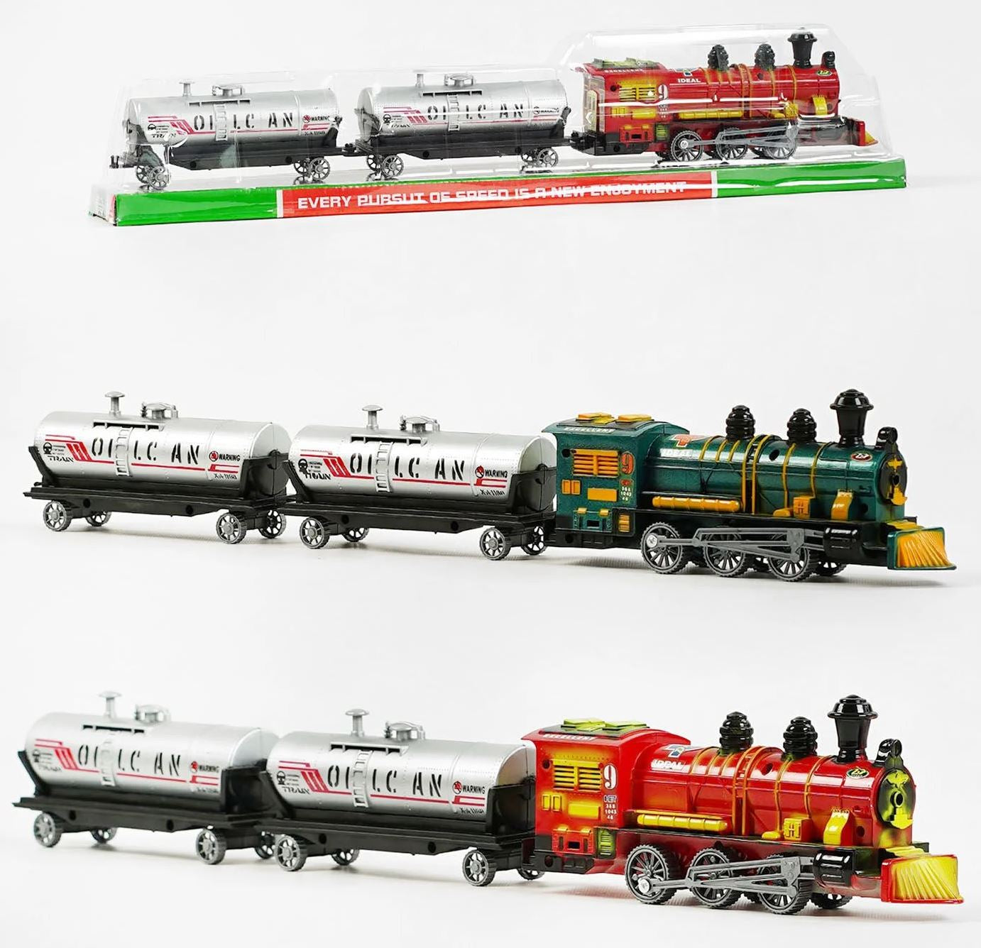 538-2 Y Friction-Powered Train with Locomotive & 2 Cars