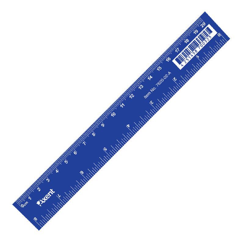 Axent 7620-02-A Plastic Ruler, 20 cm