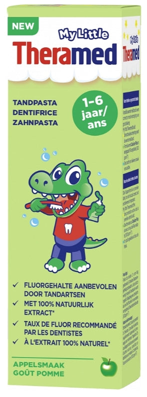 Theramed Apple Kids Toothpaste for Ages 1-6, 50 mL
