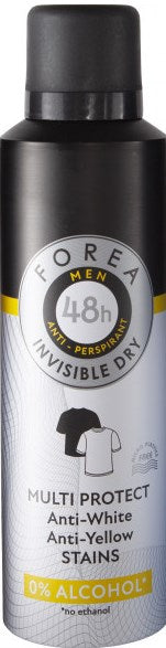 Forea Invisible Dry Men's Deodorant Spray, 200 mL