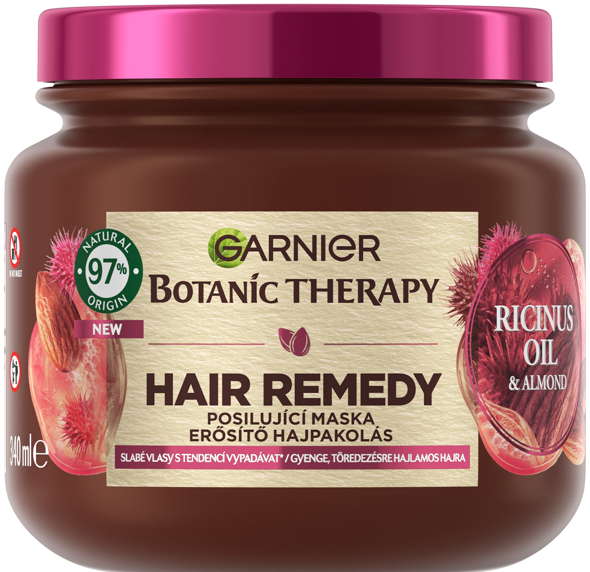 Garnier Botanic Therapy Castor Oil & Almond Hair Mask, 340 mL