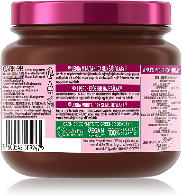 Garnier Botanic Therapy Castor Oil & Almond Hair Mask, 340 mL - Image 2