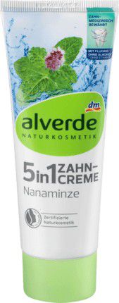 Alverde 5 in 1 Spearmint Toothpaste, 75 mL