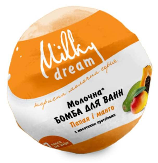 Milky Dream Papaya & Mango Bath Bomb, 100 g