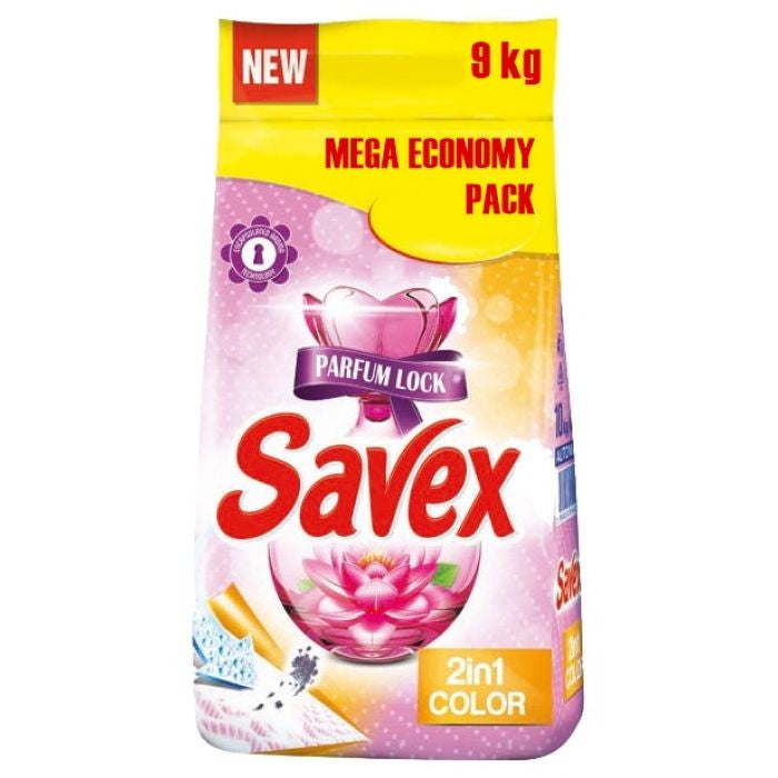Savex 2-in-1 Color Laundry Detergent Powder, 9 kg