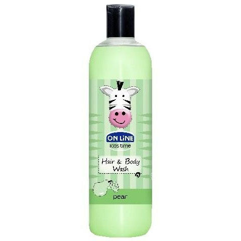 On Line Kids Time Pear 2-in-1 Shampoo & Shower Gel, 500 mL