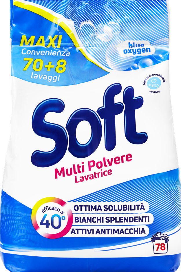 Soft Blue Oxygen Laundry Detergent Powder, 78 Loads, 4.68 kg